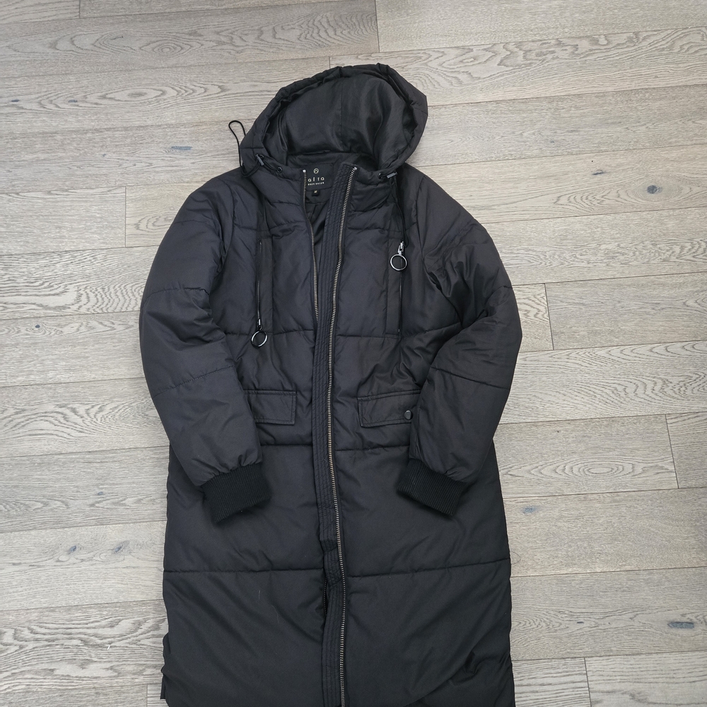 Suzy Shier Black Long Puffer Jacket